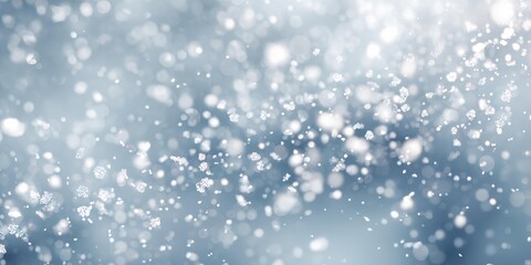 Fototapeta premium Snowstorm with many snowflakes