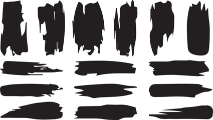 Set of paint brush stroke and abstract grunge banner for graphic background decoration. with ink splatter or splash, circle, line and frame. creative vector shape or background art illustration