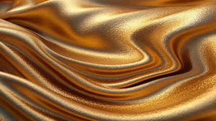 flowing golden silk waves, elegant luxury tex Video Background - Powered by Adobe