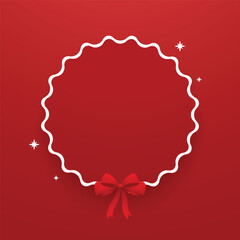 Christmas label. Festive Christmas text box vector. Perfect for seasonal messages or text and greetings.