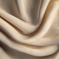 Soft Cream Linen Fold Texture