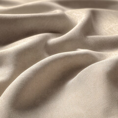 Soft Cream Linen Fold Texture