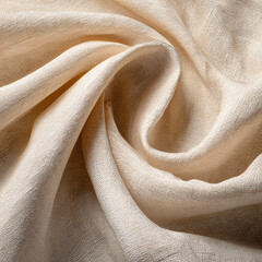 Soft Cream Linen Fold Texture