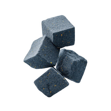 Whiskey stone reusable ice alternative black soapstone gold fleck square shape chilling cube isolated beverage accessory elegant luxury