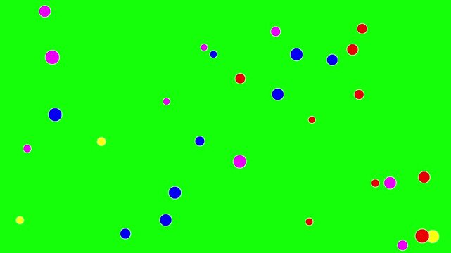 Colorful Bouncing Christmas Balls Overlay