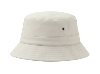 Beige bucket hat isolated PNG on transparent background, casual summer headwear for sun protection and outdoor fashion