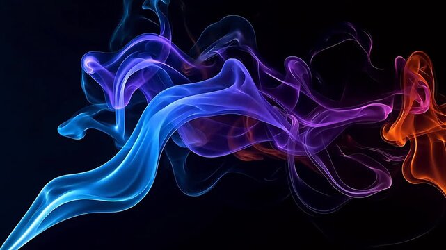 Vibrant Abstract Smoke Art