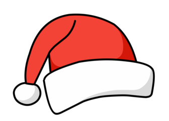 red santa claus  hat design