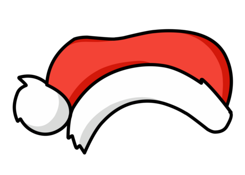 red santa claus  hat design