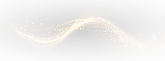 Golden swirling brush strokes with glittering ornamental patterns, elegant hand-drawn calligraphy, festive metallic elements, and luxury abstract curves for Christmas or holiday invitations png.