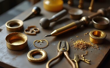 Objects: Goldsmithing tools. High quality