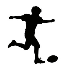 soccer player silhouette