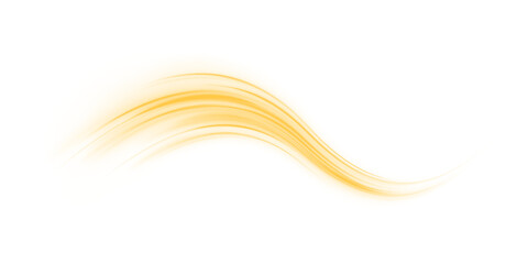 Twisting yellow neon streaks flow diagonally on a PNG. Vector curved lines highlight glowing motion trails. Bright light ribbons and dynamic streaks show speed and flowing energy.