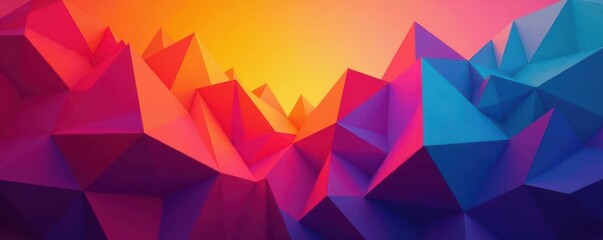 Geometric shapes intersect, creating depth and dimension, trend, pattern