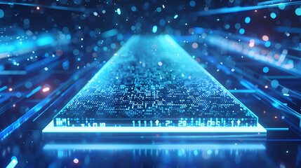 Illuminated Data Flow Visualizing Digital Information