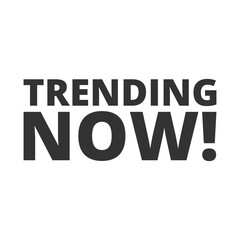 Trending now icon isolated on transparent background