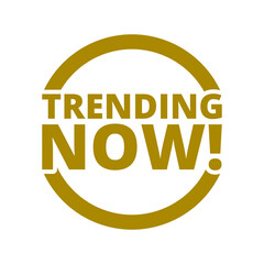 Trending now icon isolated on transparent background