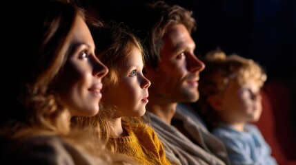 Obraz premium Family movie night