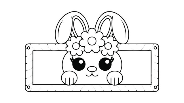 Overhead perspective of a cute colorful banner or advertisement design featuring bold geometric shapes and text elements ideal for promotional graphics