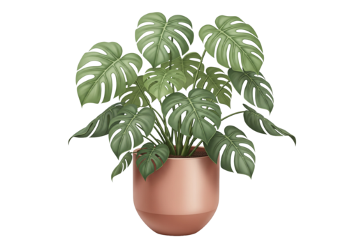 Modern Monstera Plant in Stylish Pot: Add a Touch of Green to Your Space, Perfect for Home Decor, Tropical Vibes, or Fresh Botanical Designs