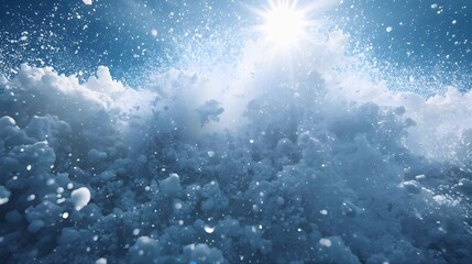 眼前に迫りくる雪崩