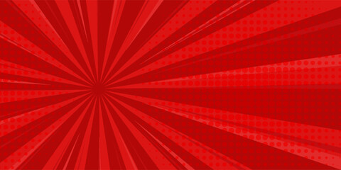 Comic background with red color vector © Lukman