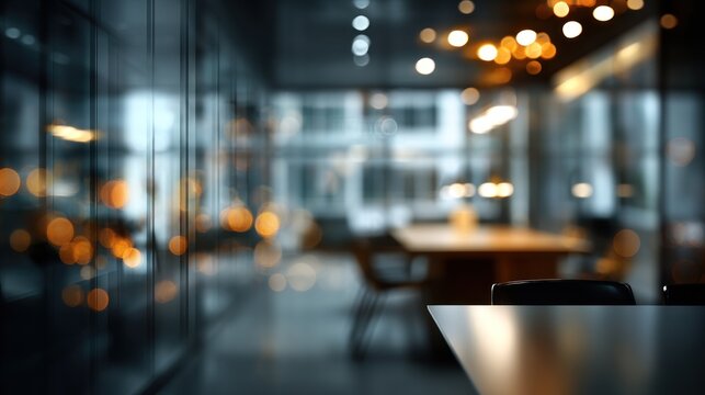 Blurred modern interior