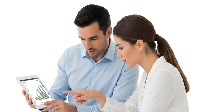 Analyzing Business Data Teamwork with Digital Charts and Analytics