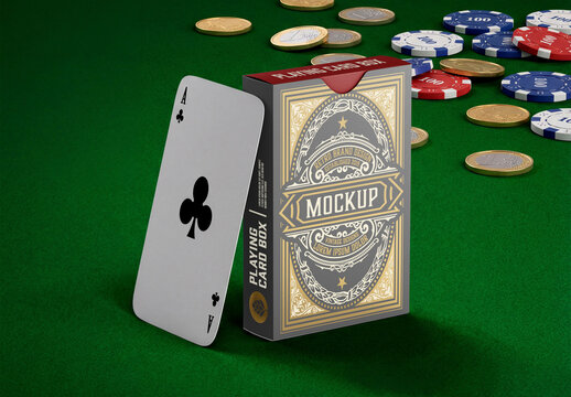 Playing Card Box Mockup