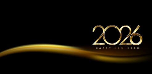 2026 Happy New Year Greeting Card