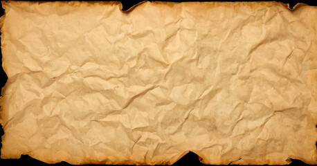 Close-up crumpled paper, vintage texture