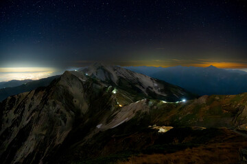 日本の山岳風景
