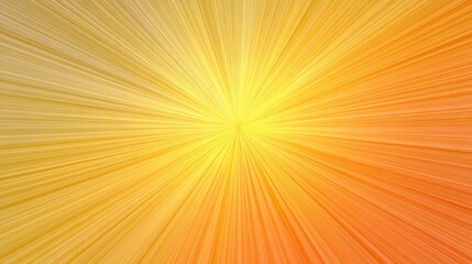 A vibrant, radial burst of yellow-orange hues emanates from a central point, creating a sense of energy and expansion