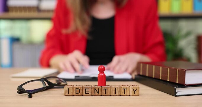 Exploring the concept of identity through creative expression and thoughtful reflection in a cozy workspace