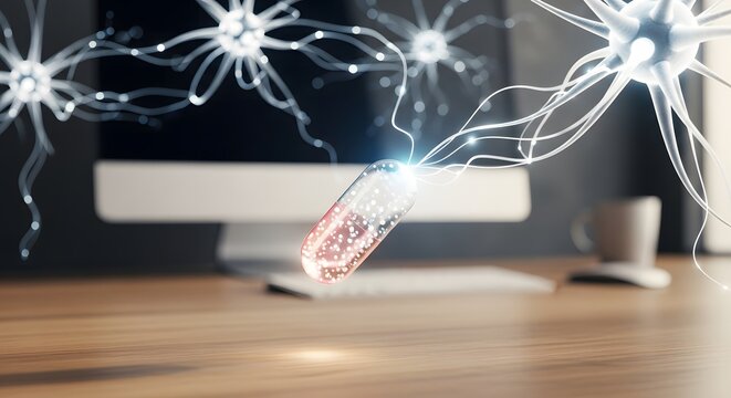 Brain with ADHD concept, depicting neurological differences and cognitive challenges.