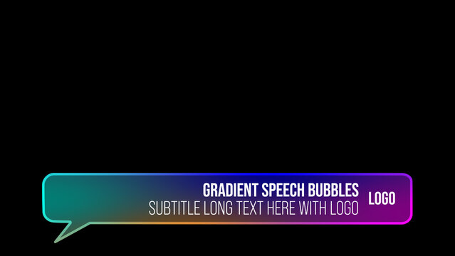 Gradient Speech Bubble 3