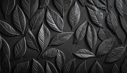 葉をモチーフにした背景　AI生成素材