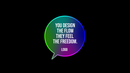 Gradient Speech Bubble 12