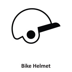 Bike Helmet Vector icon which can easily modify or edit