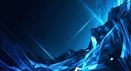 Blue minimalist abstract gradient background