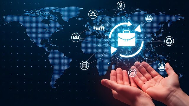 Optimizing Global Business Operations for Sustainable Growth with Digital Connectivity and Human Engagement