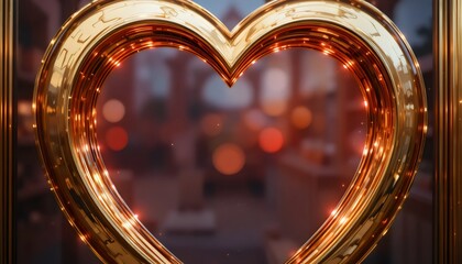 Capture the golden moment with this stunning heart frame for unforgettable romantic memories today.