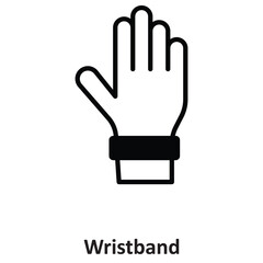 Wristband Vector icon which can easily modify or edit