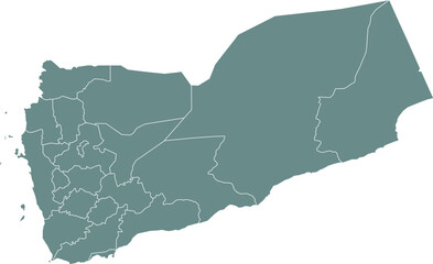 Yemen Administrative Divisions Map Set