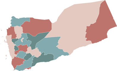 Yemen Administrative Divisions Map Set