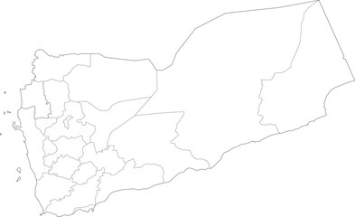 Yemen Administrative Divisions Map Set
