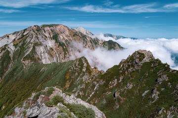 日本の山岳風景