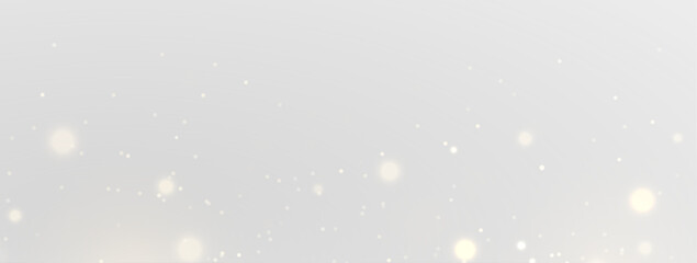 Fantasy Golden Christmas Light Effect with Glittering Dust, Flash Flare and Magical Glow Particles