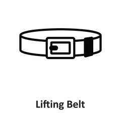 Lifting Belt Vector icon which can easily modify or edit