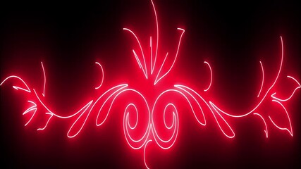 Abstract bright red background vector illustration with glowing hearts and a futuristic wave design for a love-themed Christmas wallpaper backdrop - Powered by Adobe